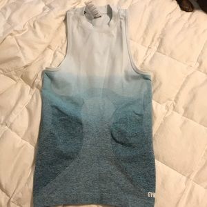 🦈Gymshark ombré seamless tank size small